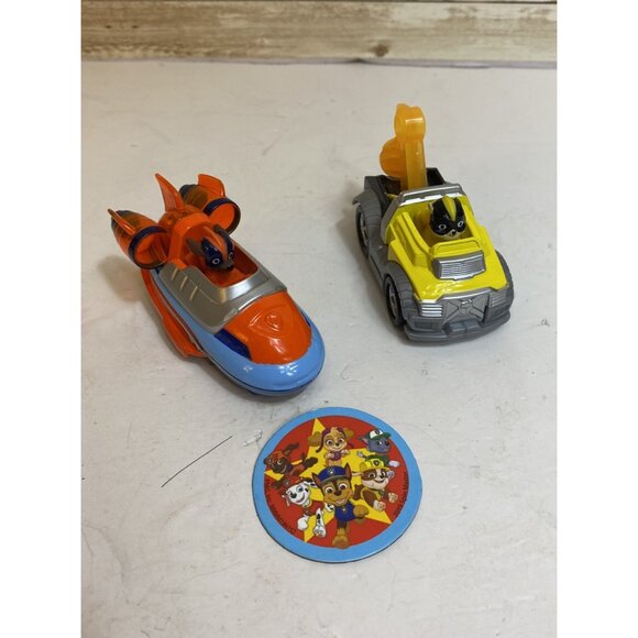 PAW Patrol True Metal Mighty Pups Super Paws Die-Cast Vehicles Zuma & Rubble - Picture 7 of 7